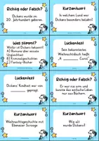 Vorschau - Arbeitsblätter - Charles Dickens MEGABUNDLE Materialpaket - Wissenskartei, Lückentext, Steckbrief, Suchsel, Quizkarten - Seite 3