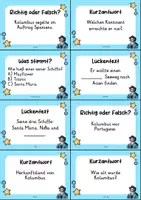 Vorschau - Arbeitsblätter - Christoph Kolumbus MEGABUNDLE Materialpaket - Wissenskartei, Lückentext, Steckbrief, Suchsel, Quizkarten - Seite 3