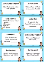 Vorschau - Arbeitsblätter - Elon Musk MEGABUNDLE Materialpaket - Wissenskartei, Lückentext, Steckbrief, Suchsel, Quizkarten - Seite 3