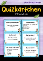Vorschau - Arbeitsblätter - Elon Musk MEGABUNDLE Materialpaket - Wissenskartei, Lückentext, Steckbrief, Suchsel, Quizkarten - Seite 1