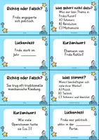 Vorschau - Quiz - Frida Kahlo Quizkarten - 24 Quizkärtchen | Quiz | Berühmte Persönlichkeiten - Seite 3
