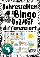 Vorschau - Spiele - Jahreszeiten-Bingo, DaF/DaZ - Deckblatt