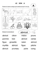 Aperçu - Apprentissages en autonomie - LE SON A (maternelle, CP, inclusion) - Page de couverture
