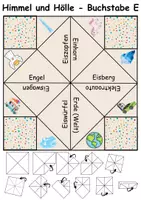 Vorschau - Arbeitsblätter - Himmel und Hölle Buchstabe E - DaZ/DaF, Deutsch (flaten/basteln) - Seite 3