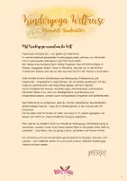 Vorschau - Stundenentwürfe - Kinderyoga Weltreise - Deckblatt