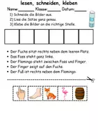 Vorschau - Spiele - Buchstabe F Leserätsel - Lesen, schneiden, kleben - DaZ/DaF, Deutsch, Sachunterricht - Seite 3