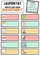Vorschau - Unterrichtsreihen - Laufdiktat / Schleichdiktat Buchstabe F - DaZ/DaF, Deutsch (Diktat) - Seite 3
