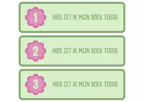 Voorbeeld - Boekenlegger thema bloem - Voorblad