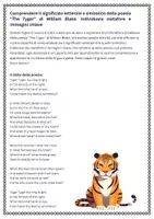 anteprima - Esercizi - Comprendere il significato letterale e simbolico della poesia "The Tyger": individuare metafore e immagini chiave - Pagina 1