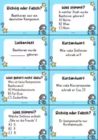 Vorschau - Arbeitsblätter - Ludwig van Beethoven MEGABUNDLE Materialpaket - Wissenskartei, Lückentext, Steckbrief, Suchsel, Quizkarten - Seite 2