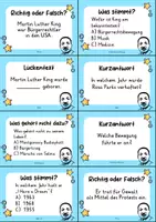 Vorschau - Arbeitsblätter - Martin Luther King MEGABUNDLE Materialpaket - Wissenskartei, Lückentext, Steckbrief, Suchsel, Quizkarten - Seite 2