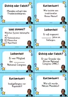 Vorschau - Arbeitsblätter - Nelson Mandela MEGABUNDLE Materialpaket - Wissenskartei, Lückentext, Steckbrief, Suchsel, Quizkarten - Seite 3
