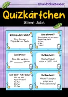 Vorschau - Spiele - Steve Jobs MEGABUNDLE Materialpaket - Wissenskartei, Lückentext, Steckbrief, Suchsel, Quizkarten - Seite 1