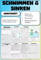 Vorschau - Stundenentwürfe - Arbeitsheft Schwimmen und Sinken - Deckblatt