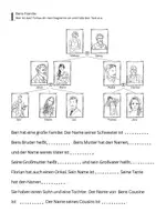 Voorbeeld - Duits: meine Familie - Arbeitsblätter - Voorblad