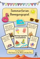 Vorschau - Bildkarten - Sommerferien Bewegungsspiel zum aktiven Einstieg nach den Ferien - Deckblatt