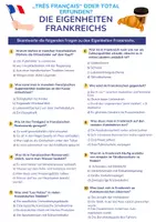 Vorschau - Arbeitsblätter - Quiz "Eigenheiten Frankreichs" bzw. "Les curiosités de la France" - Deckblatt