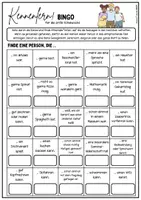 Vorschau - Arbeitsblätter - Bingo für den Schulstart – Kennenlernspiel für die erste Schulwoche (5.Klasse) - Seite 1