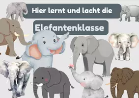 Vorschau - Poster - Süße Türschilder für deine Elefantenklasse - Seite 2