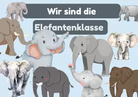 Vorschau - Poster - Süße Türschilder für deine Elefantenklasse - Seite 3