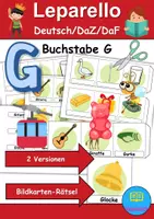 Vorschau - Arbeitsblätter - Leporello/Faltbuch Thema Buchstabe G (Klasse 1 und 2) - Deckblatt