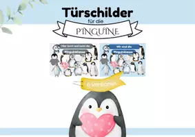 Vorschau - Poster - Süße Türschilder für deine Pinguinklasse - Deckblatt