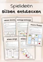 Vorschau - Stundenentwürfe - 5 kreative Spielideen rund ums Silben-Schwingen - Deckblatt