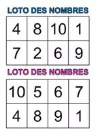 Aperçu - Apprentissages en autonomie - Loto des nombres version simple (maternelle, CP, inclusion) - Page de couverture
