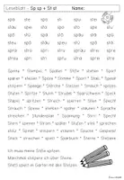 Vorschau - Arbeitsblätter - Leseblatt Sp sp und St st für Klasse 1 - Deckblatt