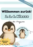 Vorschau - Bildkarten - Willkommen zurück Pinguine 2. 3. 4. Klasse - Deckblatt