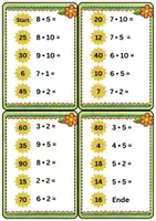 Vorschau - Spiele - Spiel Rechenquartetts Multiplikation 1er, 2er, 5er + 10er Reihe - Seite 3