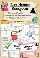 Vorschau - Arbeitsblätter - Nomen - Übungsheft/ Stationenlernen (Klasse 2) - Deckblatt