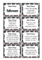 Vorschau - Spiele - Stop and Swap Halloween Englisch Sek I Conversation Cards - Seite 3