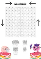 Voorbeeld - Back to school woordzoekers - Pagina 2