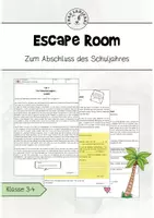 Vorschau - Arbeitsblätter - Escape Room für die Sommerferien - Deckblatt