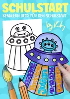 Vorschau - Arbeitsblätter - Kennenlern Ufos zum Ausfüllen & Ausmalen - Alien Steckbriefe für den Schulstart - Deckblatt
