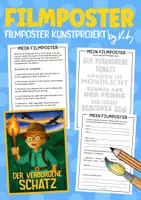 Vorschau - Arbeitsblätter - Mein Film mit mir in der Hauptrolle - Kreatives Selbstporträt Kunstprojekt - Deckblatt