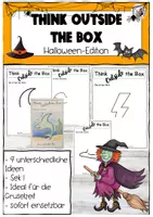 Vorschau - Arbeitsblätter - Think outside the box Halloween Deutsch - Deckblatt