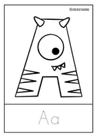 anteprima - Esercizi - ALFABETO MOSTRUOSO per il riconoscimento delle lettere - Pagina 2