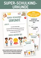 Vorschau - Anderer Materialtyp - Das wahre Zeugnis – Zeugniszusätze, Auszeichnungen zum Schuljahresende, Semesterende, Urkunde für Kinder, Lernstar-Urkunde, Motivation 1. Klasse Grundschule - Deckblatt