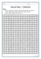 Vorschau - Arbeitsblätter - Word Web - CANADA (2-fach differenziert) - Seite 1
