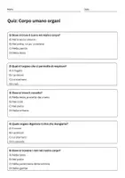 anteprima - Quiz - Riconoscere e localizzare gli organi principali - Pagina 1