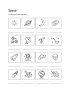 Vorschau - Arbeitsblätter - Space: Vocabulary File B1 (English) - Seite 1