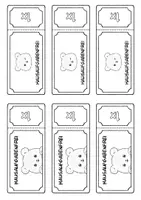 Vorschau - Mal- und Bastelvorlagen - Klassentier Bär Rumi / Bärenklasse - bunte Cliparts, Icons - Seite 2