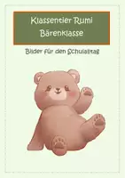 Vorschau - Mal- und Bastelvorlagen - Klassentier Bär Rumi / Bärenklasse - bunte Cliparts, Icons - Deckblatt