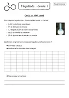 Aperçu - Feuilles d'exercices - Une année de devoirs - Grandeurs (Harry Potter) - Page 1