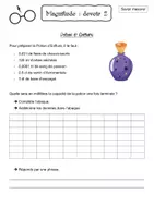 Aperçu - Feuilles d'exercices - Une année de devoirs - Grandeurs (Harry Potter) - Page 2
