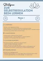 Vorschau - Anderer Materialtyp - Strategien zur Selbstregulation beim Lernen - Deckblatt