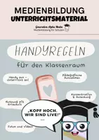 Vorschau - Arbeitsblätter - Handys: Regeln für die Klasse - Deckblatt