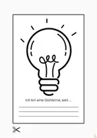 Vorschau - Mal- und Bastelvorlagen - Schulstart - Mindset Icons basteln - Soziales Lernen - Seite 3